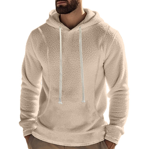 Men's comfortable fleece hoodie with sporty elements Lune London