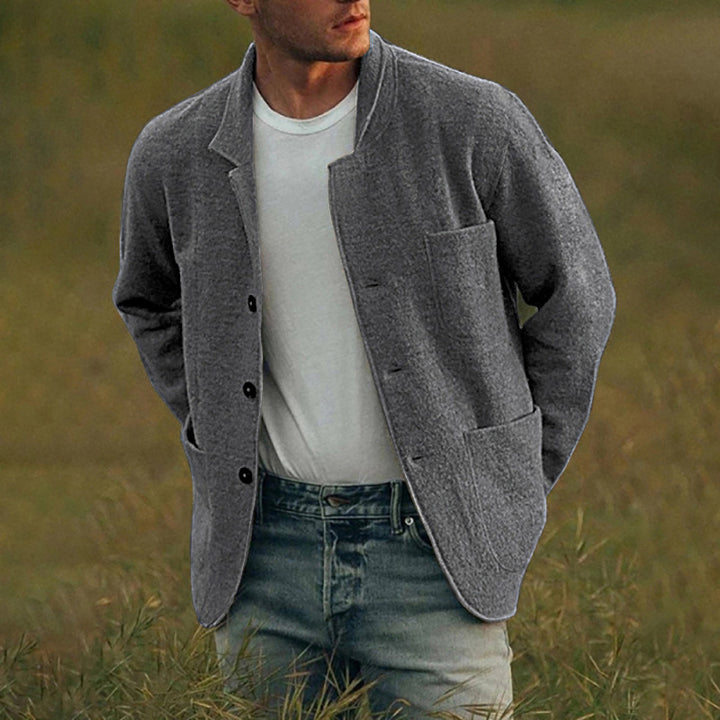 Elegant Cardigan-Jacket for men with a relaxed fit and practical pockets Lune London