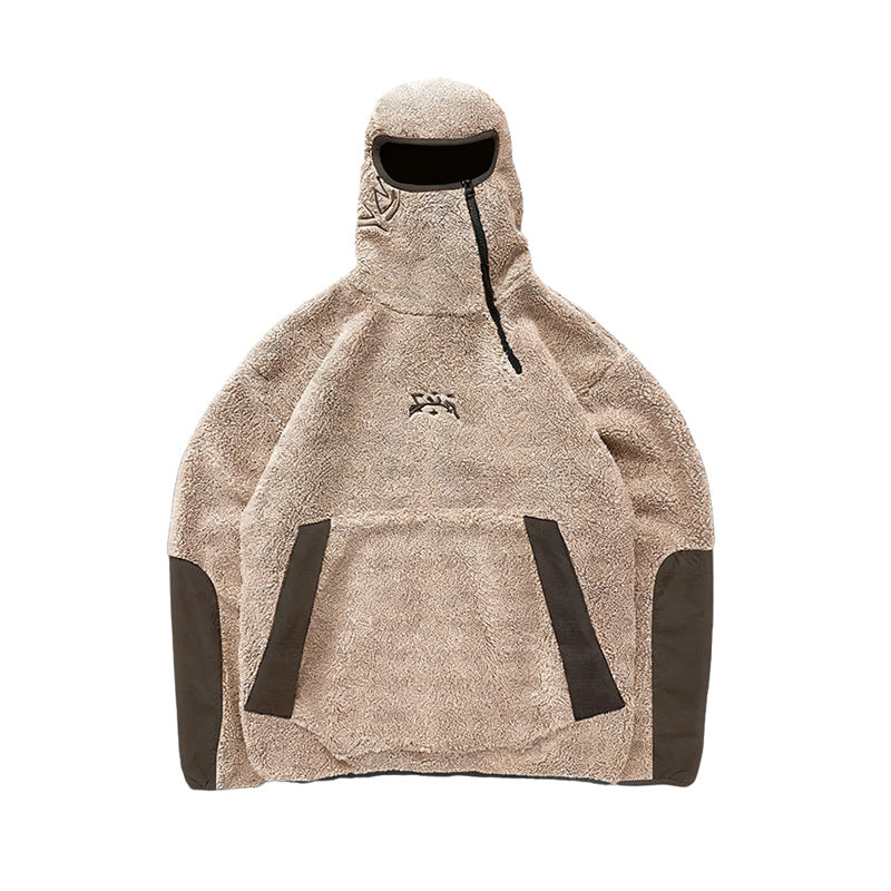 Pull en polaire pour femme avec col haut et poches pratiques Chic & Stil