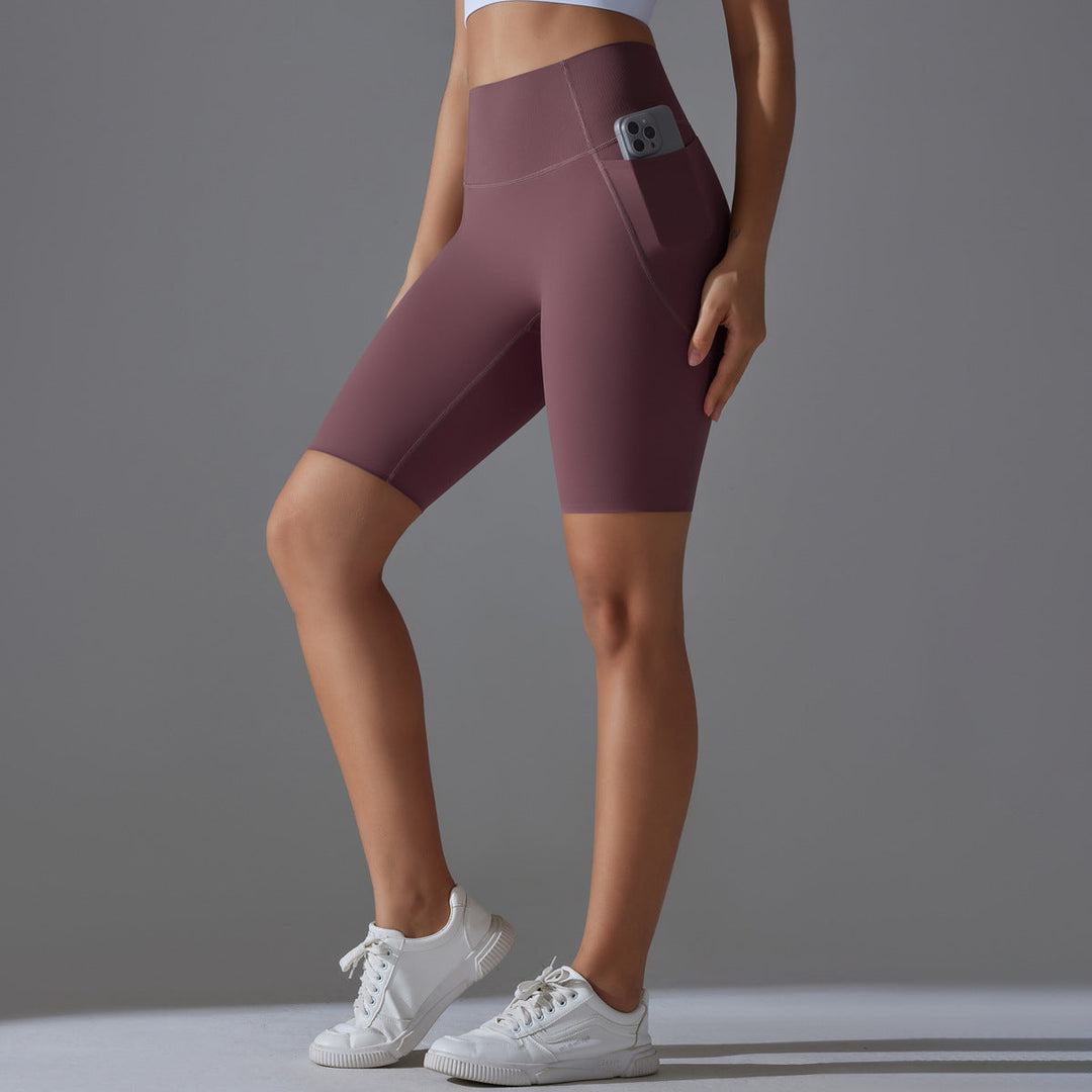 Women's Cycling Shorts with High Waist and Practical Side Pockets Lune London