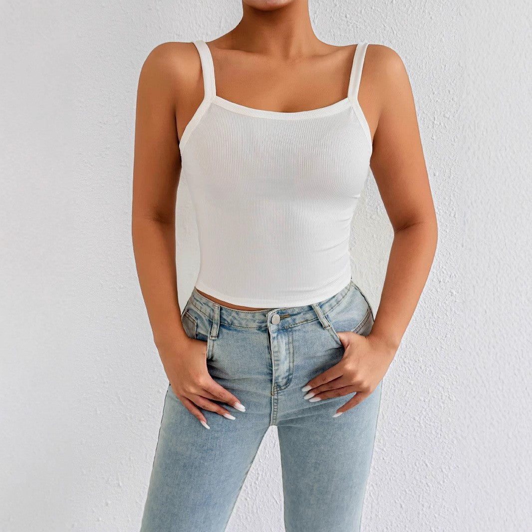 Women's ribbed tank top with a form-fitting cut Lune London