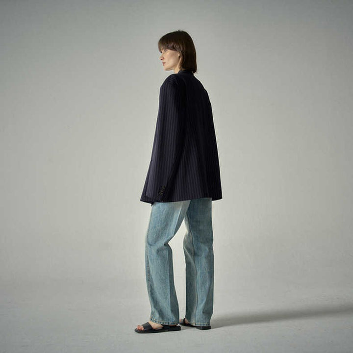 Blazer de costume rayé élégant pour femmes Chic & Stil