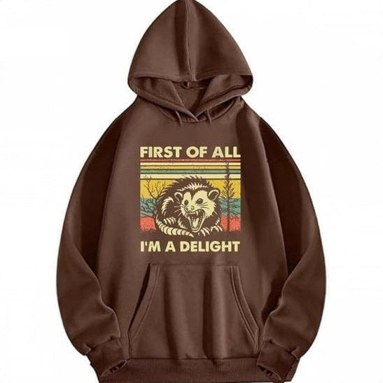 Women's hoodie with creative animal graphic and comfortable fit Chic & Stil