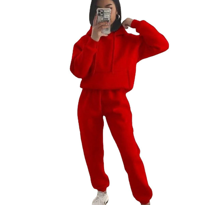 Women Comfortable Fleece Hoodie and Jogging Pants Set Lune London