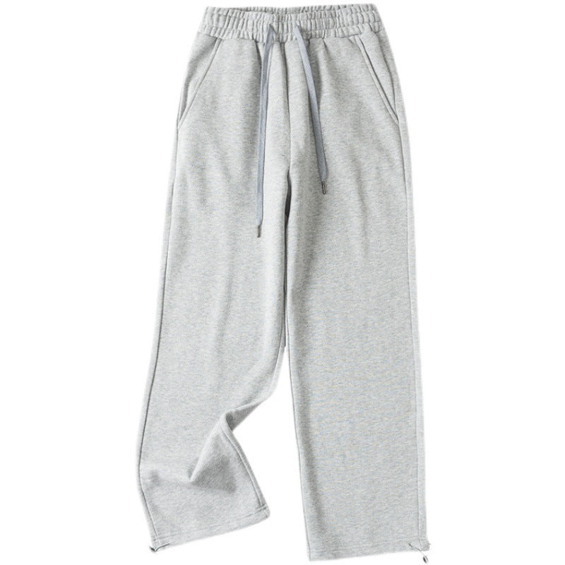 Leisure pants for women with elastic waistband and side pockets