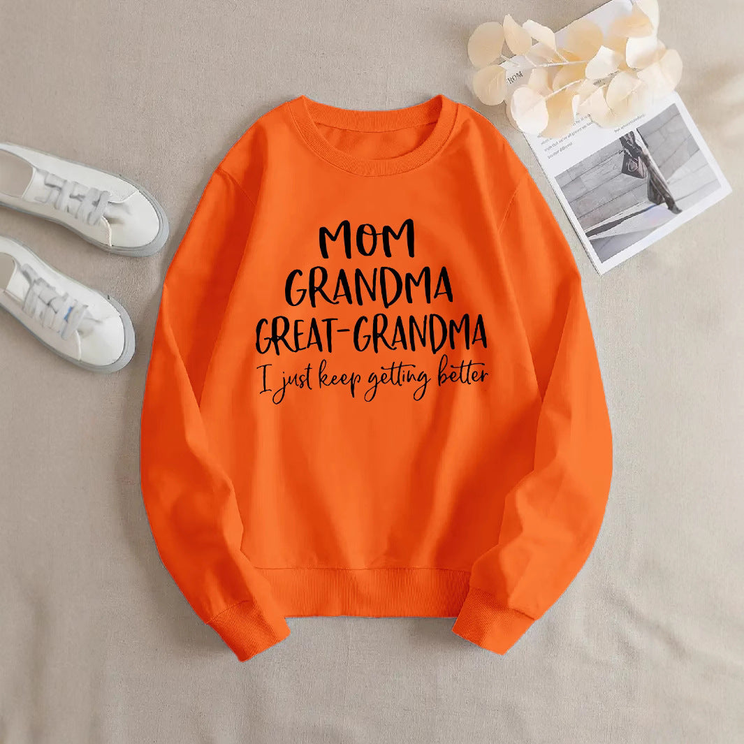 Sweat-shirt femme avec imprimé familial créatif et coupe confortable Chic & Stil