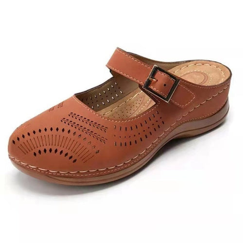 Ladies Comfort Leather Clogs Chic and Style