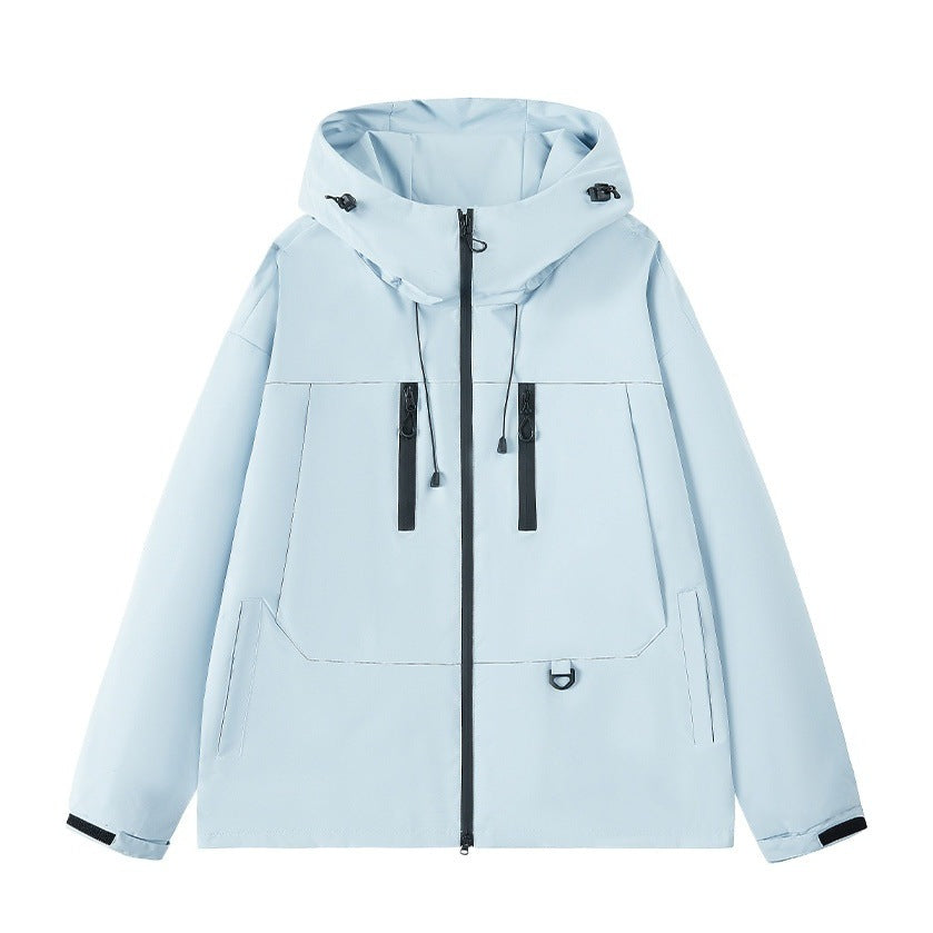 Men's breathable outdoor jacket with adjustable hood and multiple pockets Lune London
