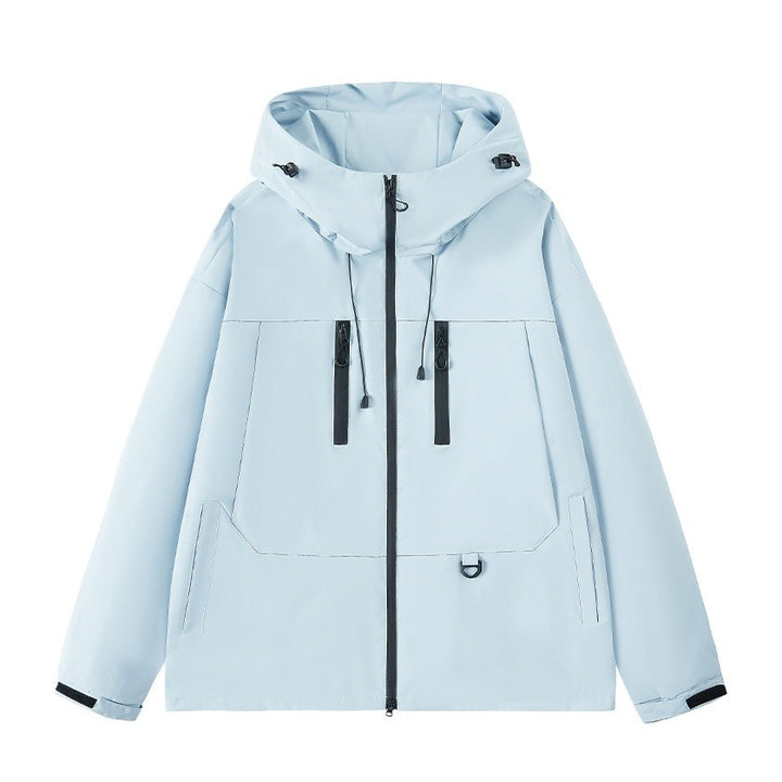 Men's breathable outdoor jacket with adjustable hood and multiple pockets Lune London