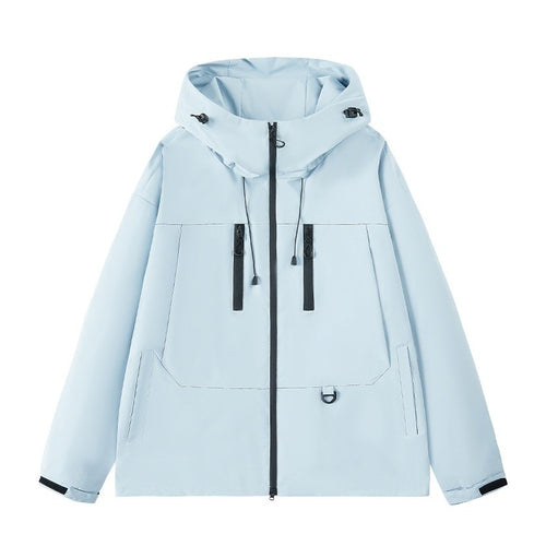 Men's breathable outdoor jacket with adjustable hood and multiple pockets Lune London