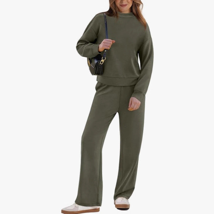Women's sporty loungewear set with high collar and wide leg Lune London