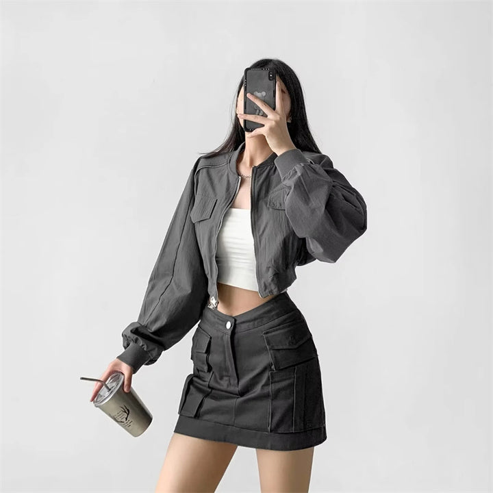 Veste de loisir cropped pour femmes Chic und Stil