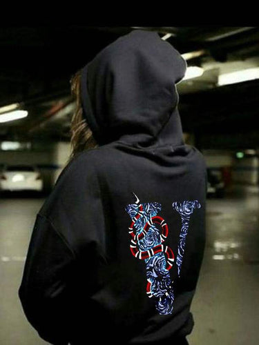 Women's hoodie with graphic statement and unique pattern Lune London