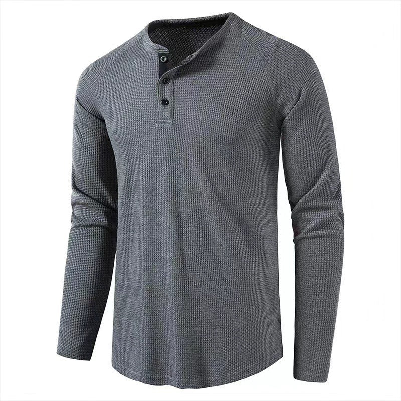 Men's long sleeve shirt with elegant button placket and structured design Lune London