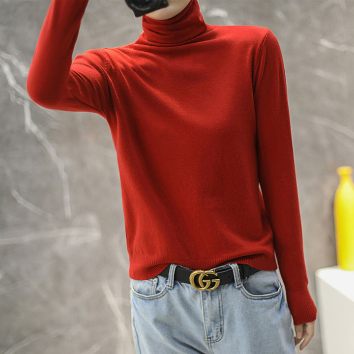 Pull col roulé de haute qualité pour femmes Chic & Stil