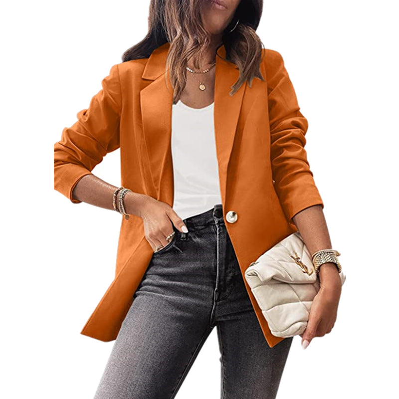 Ladies Fashion Blazer with Elegant Button Details Lune London
