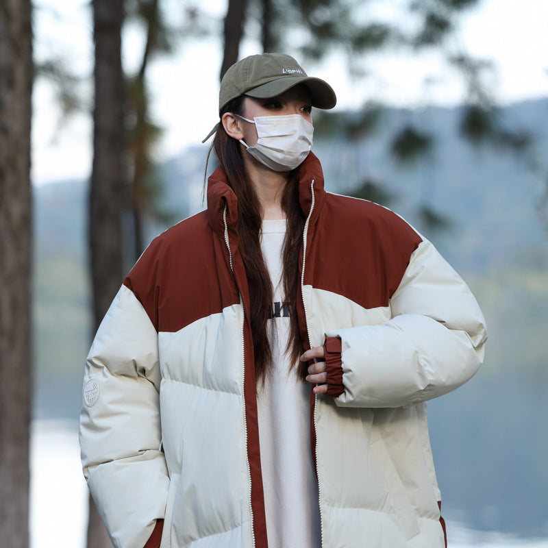 Ladies Fashion Puffer Jacket with High Collar and Insulating Filling Lune London
