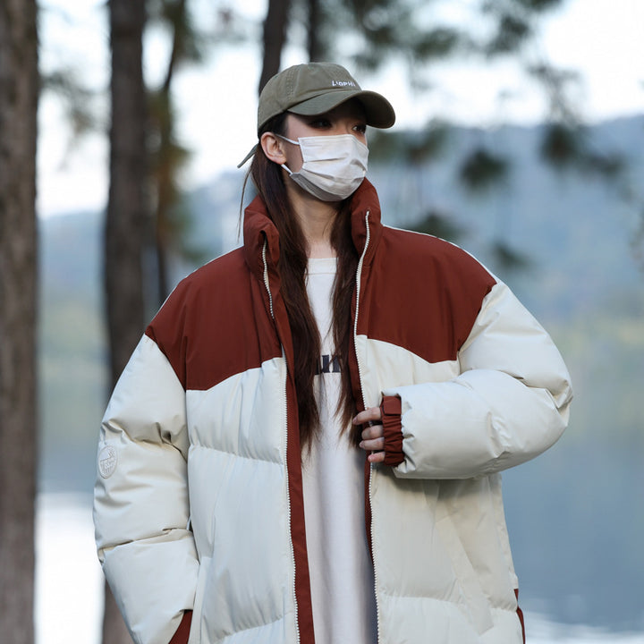 Ladies Fashion Puffer Jacket with High Collar and Insulating Filling Lune London