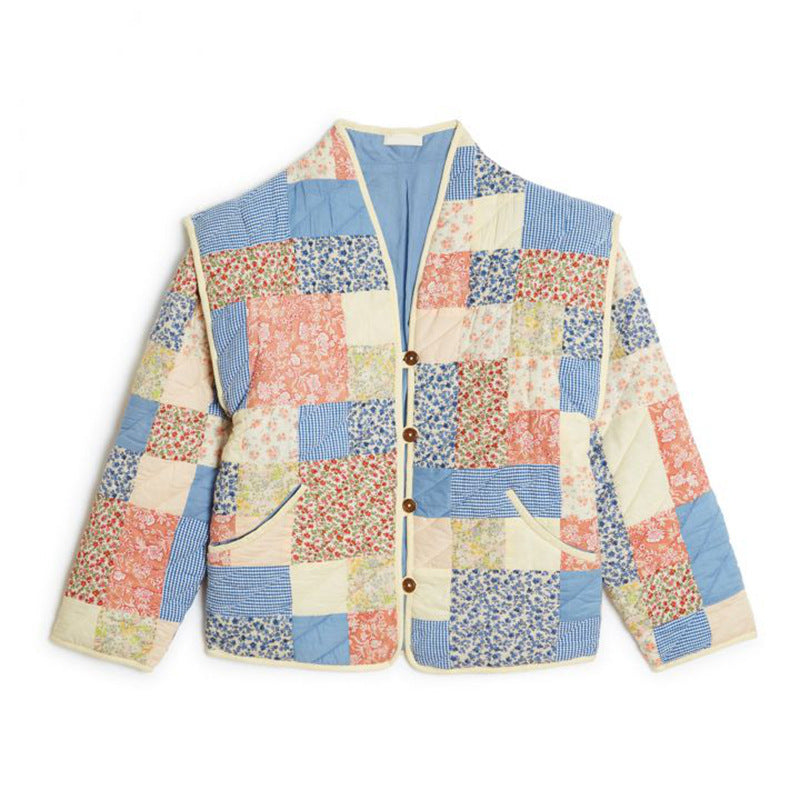 Ladies Patchwork-Quilted Chic Jacket and Style