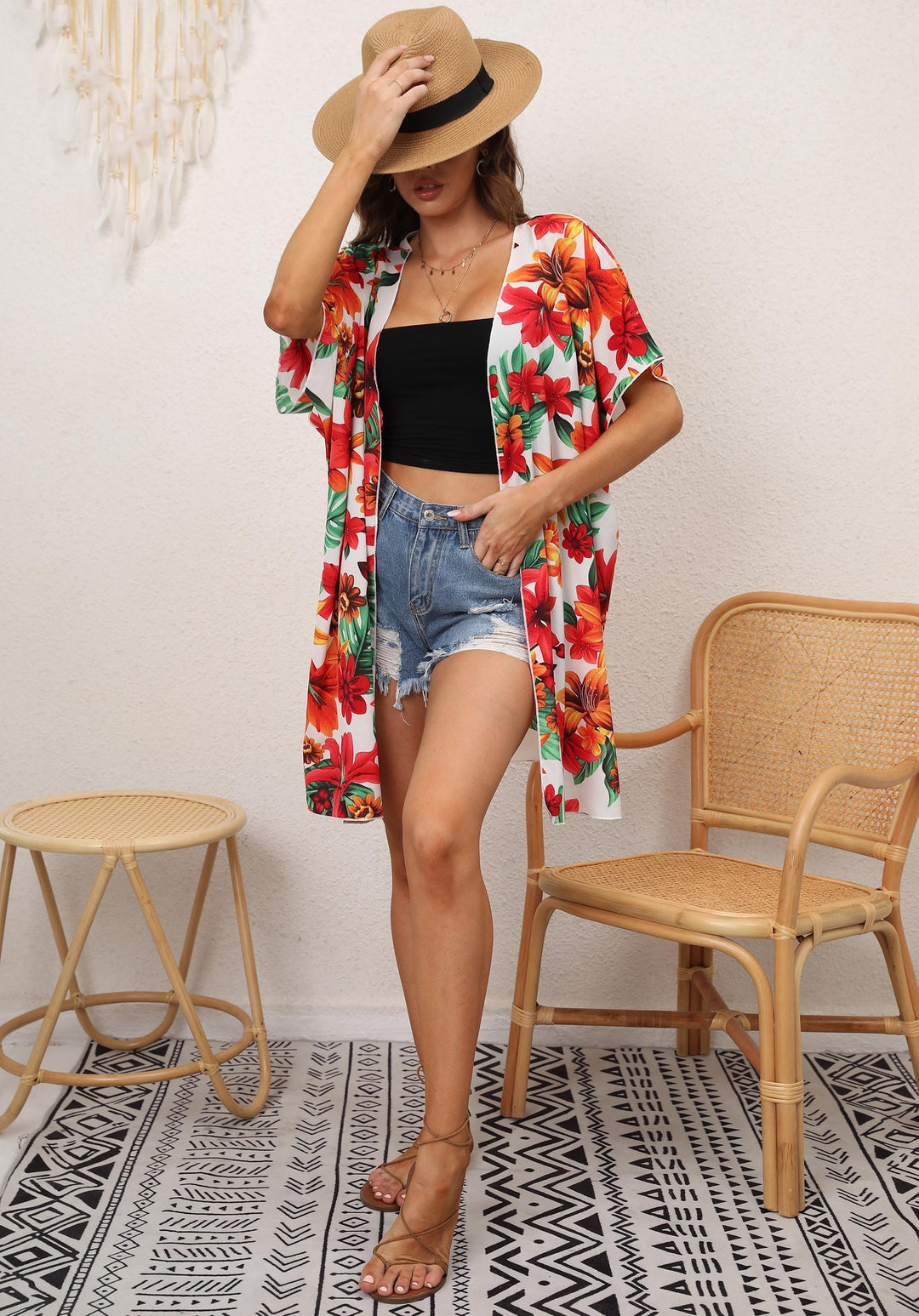 Lune London Floral Kimono for Ladies