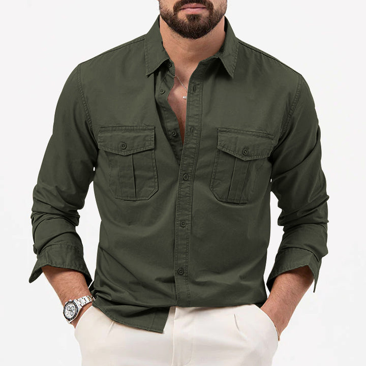 Shirt for men with practical chest pockets and modern fit Lune London