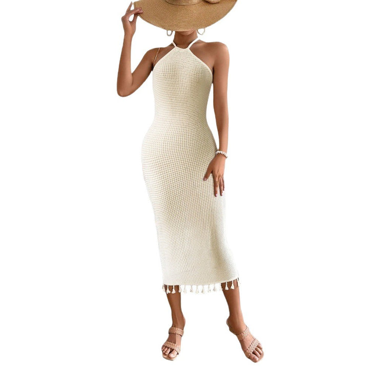 Robe en tricot pour femmes avec des bretelles ajustées Chic & Stil