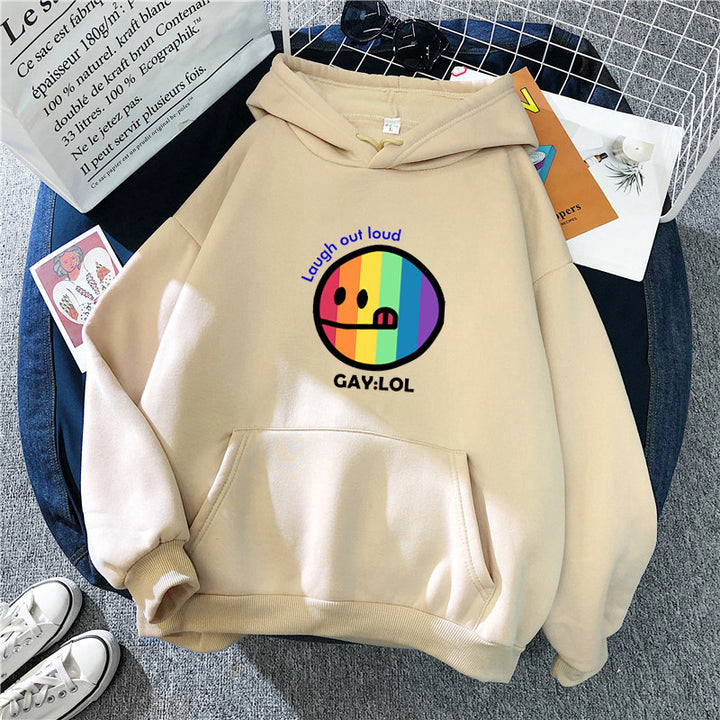 Women's hoodie with colorful graphic print Chic & Stil