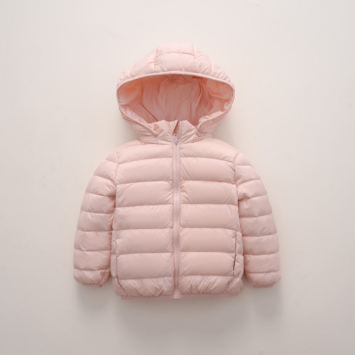 Ladies warm quilted jacket with hood Lune London