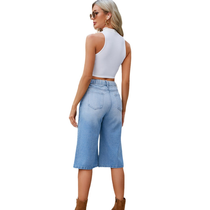 Culottes for women with a modern design featuring a high waist and flared leg Lune London