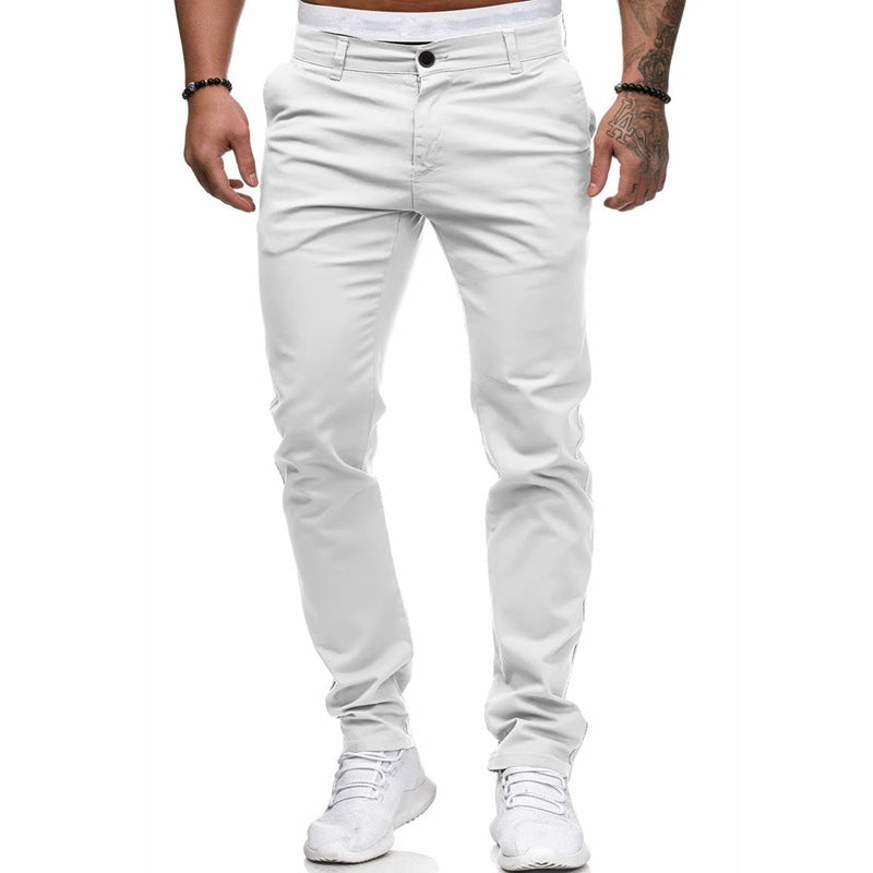 Lune London | Men's Slim-Fit Chinos with Elastic Waistband and Practical Pockets