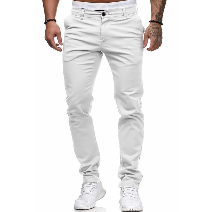 Lune London | Men's Slim-Fit Chinos with Elastic Waistband and Practical Pockets