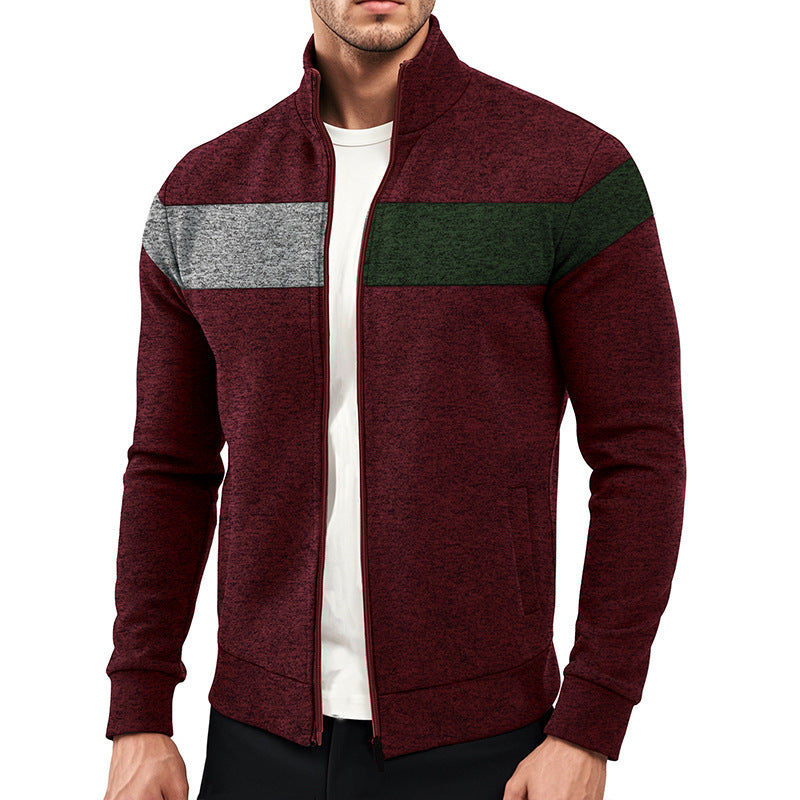 Sporty zip jacket for men with structural design Lune London