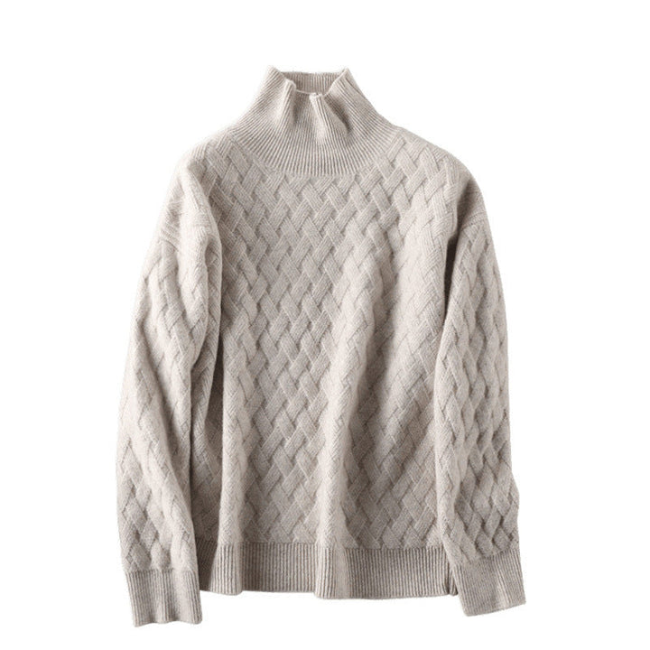 Lune London | Women's Chunky Knit Turtleneck Sweater