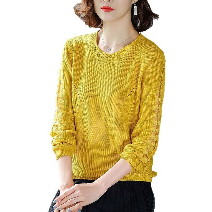 Pull en tricot élégant pour femmes avec motif en treillis Chic & Stil