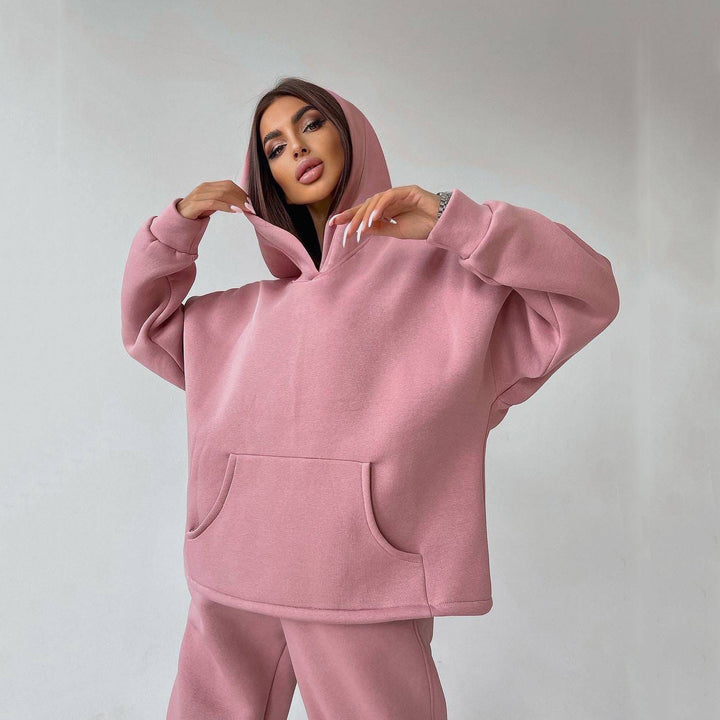 Oversized comfortable hoodie set and loose jogger pants Lune London