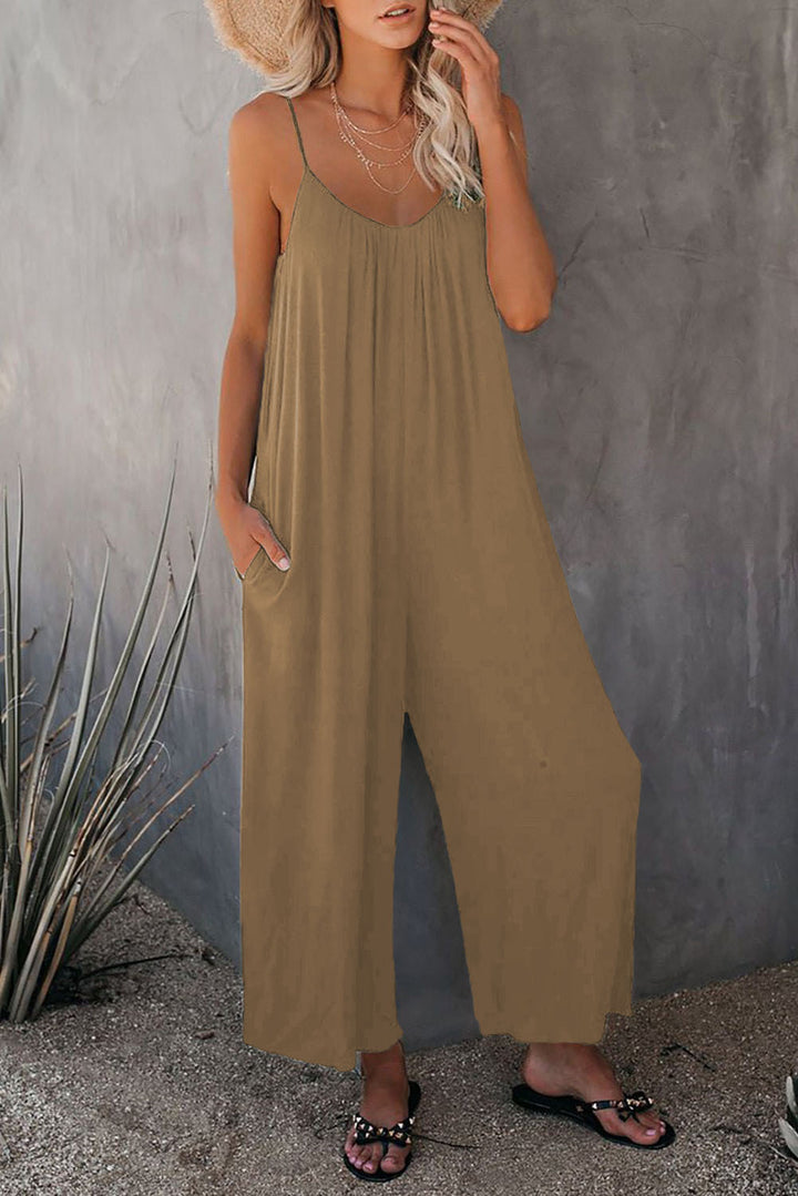 Ladies Elegant Sleeveless Jumpsuit Lune London