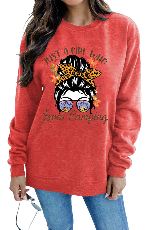 Sweatshirt pour femmes avec motif artistique de camping Chic & Stil
