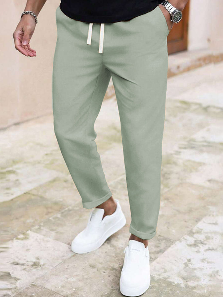 Casual men's jogger pants with adjustable waistband Lune London