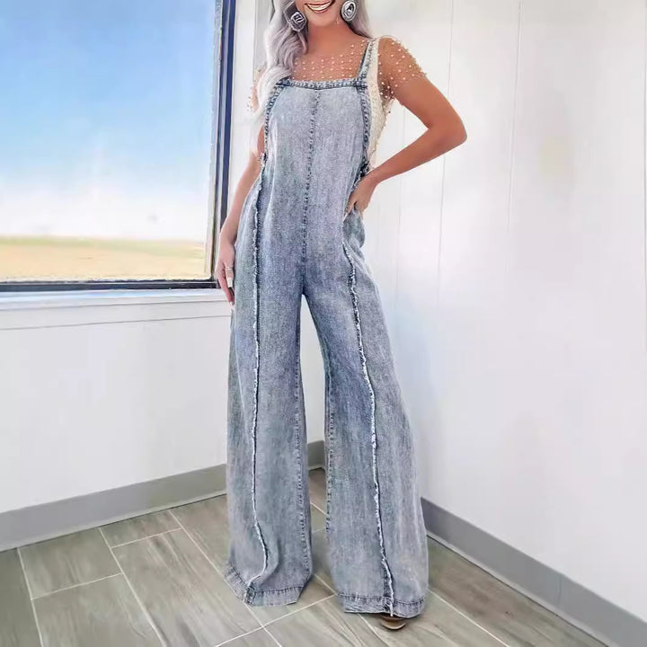 Ladies Wide Chic and Stylish Dungarees