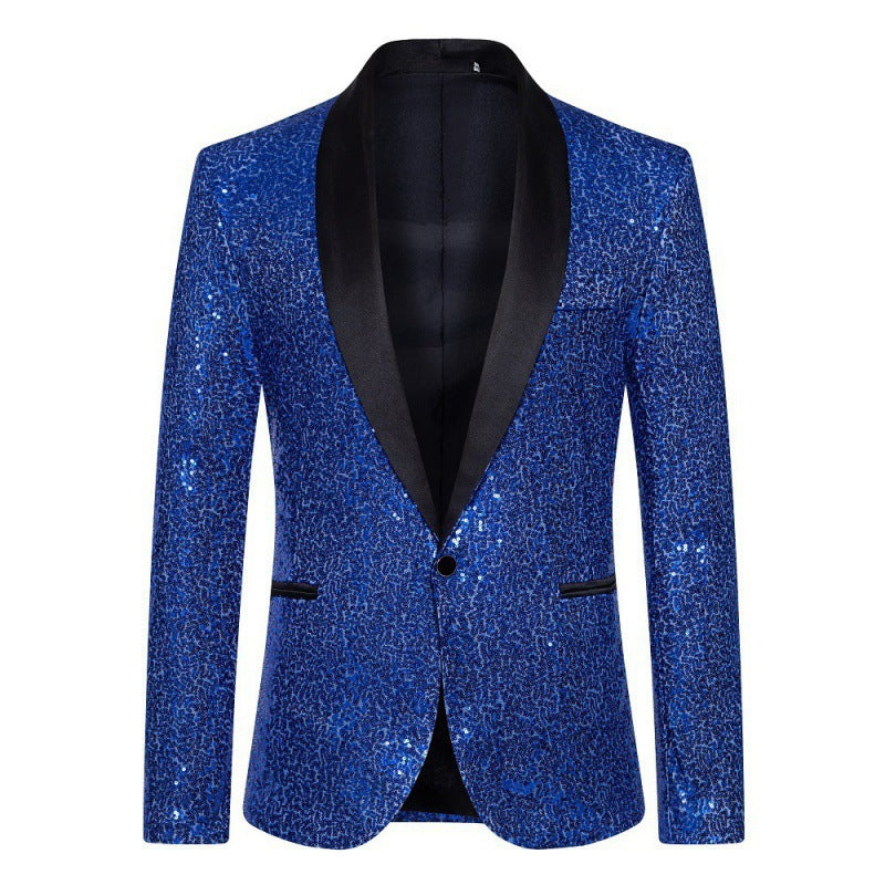 Men's Glamorous Sequin Blazer with Modern Cut Lune London