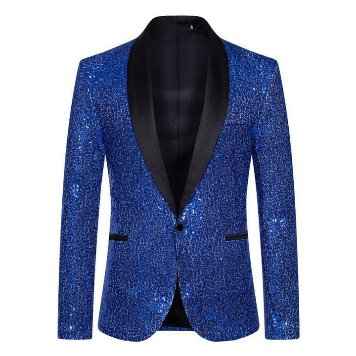 Men's Glamorous Sequin Blazer with Modern Cut Lune London
