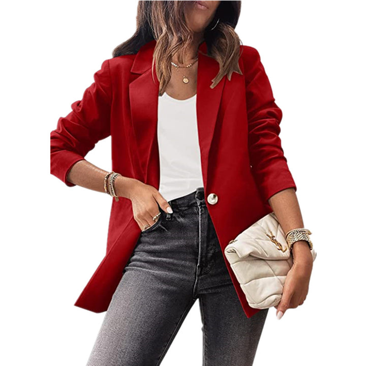 Ladies Fashion Blazer with Elegant Button Details Lune London