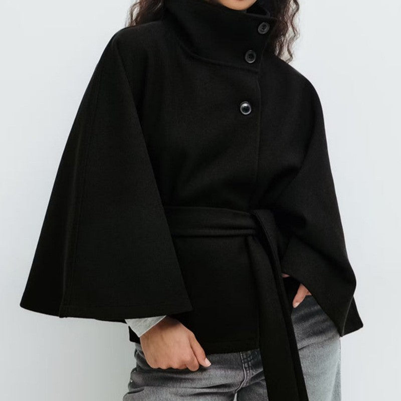 Women's loose-fit hooded jacket with stylish buttons Lune London