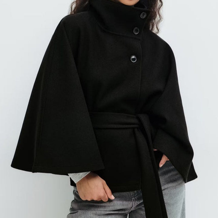 Women's loose-fit hooded jacket with stylish buttons Lune London