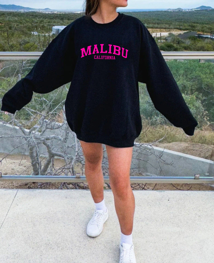 Sweatshirt femme avec logo californien décontracté et matériau doux Chic & Stil