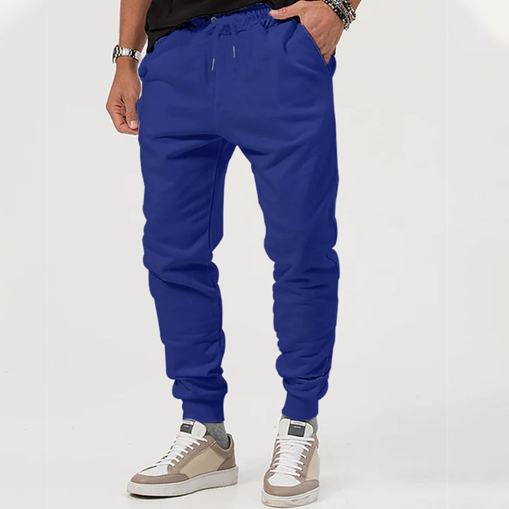 Men's sporty leisure pants with elastic waistband and practical side pockets Lune London