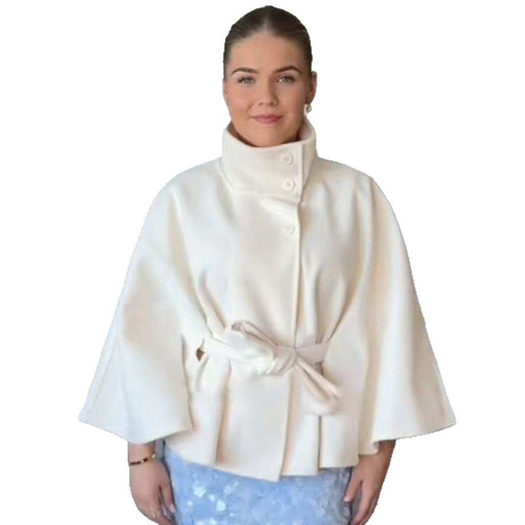 Ladies Elegant and flattering comfort jacket with large collar Lune London