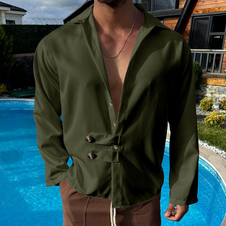 Men's elegant shirt with fashionable button closure Lune London