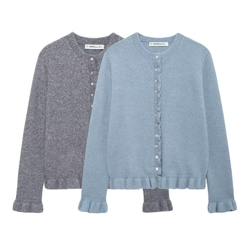 Ladies Cozy Sweater with Button Detail Lune London
