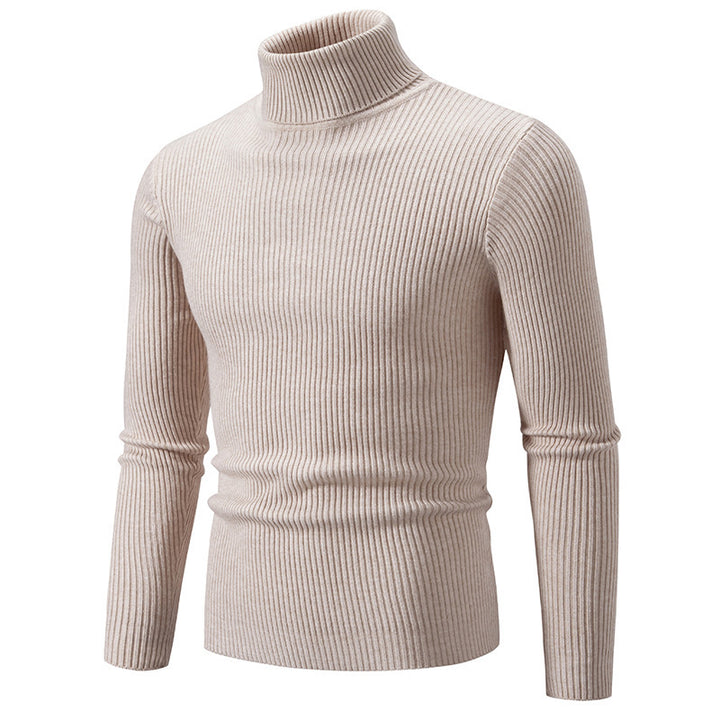 Elegant turtleneck sweater for men in durable knit material Lune London